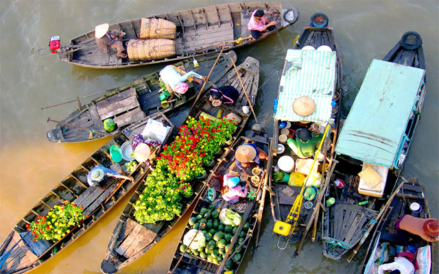 Chợ Nổi Cái Bè Tiền Giang - Hành trình khám phá nét đẹp sông nước